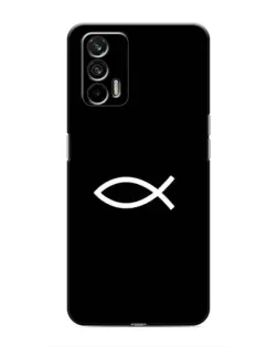 Чехол для Realme GT с картинкой «Символ рыбы Jesus»