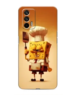 Чехол для Realme GT с картинкой «Губка Боб повар»