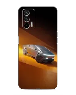 Чехол для Realme GT с картинкой «Cybertruck в пустыне»