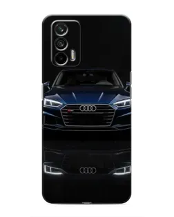 Чехол для Realme GT с картинкой «Audi — ночное отражение»