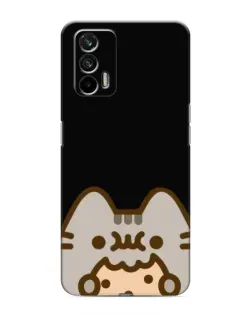 Чехол для Realme GT с картинкой «Пушин на черном»