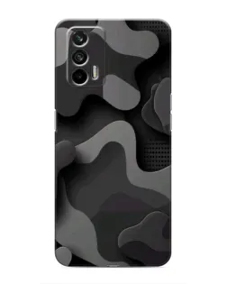 Чехол для Realme GT с картинкой «Темный абстрактный камуфляж»