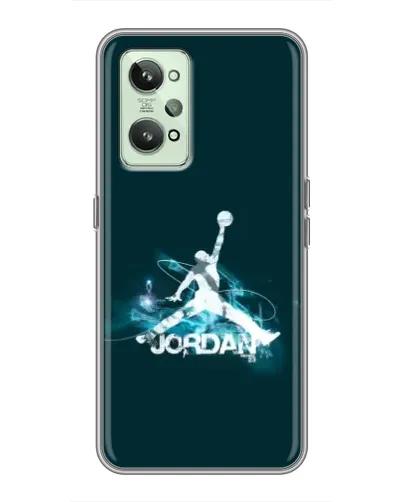 Чехол для Realme GT2 с картинкой «Jordan Blue Fire» Чехол для Realme GT2 с картинкой «Jordan Blue Fire»
