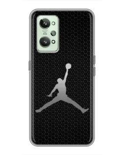 Чехол для Realme GT2 с картинкой «Jordan Dark Carbon»
