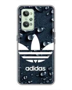 Чехол для Realme GT2 с картинкой «Adidas Trefoil Blue»