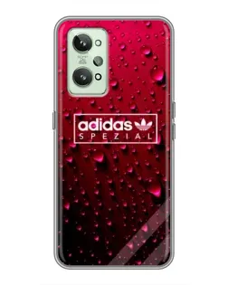 Чехол для Realme GT2 с картинкой «Adidas Gold Marble»