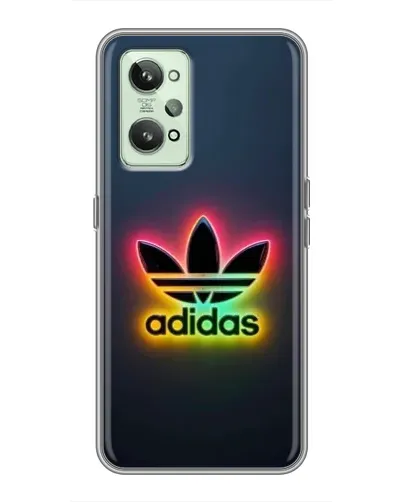 Чехол для Realme GT2 с картинкой «Неоновый Adidas»