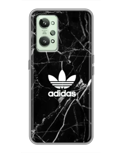 Чехол для Realme GT2 с картинкой «Белый мрамор Adidas»