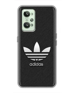 Чехол для Realme GT2 с картинкой «Adidas Карбоновая текстура»
