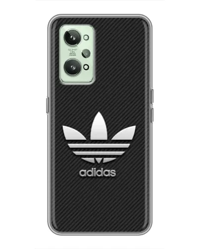 Чехол для Realme GT2 с картинкой «Adidas Карбоновая текстура»