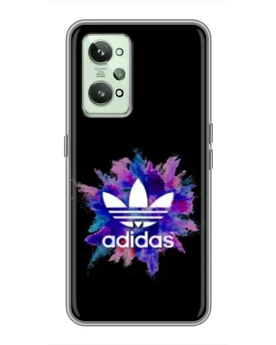 Чехол для Realme GT2 с картинкой «Взрыв красок Adidas»