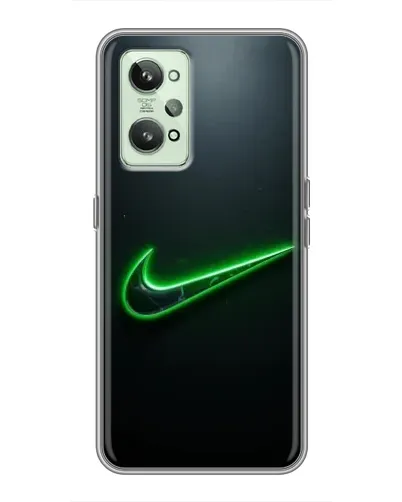 Чехол для Realme GT2 с картинкой «Неоновый контур Nike» Чехол для Realme GT2 с картинкой «Неоновый контур Nike»