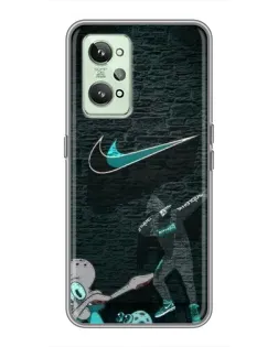 Чехол для Realme GT2 с картинкой «Спортивный арт Nike»