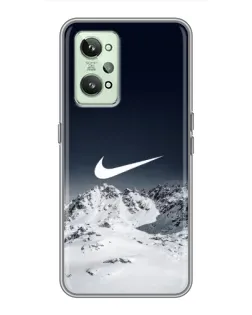 Чехол для Realme GT2 с картинкой «Nike — зимние горы»