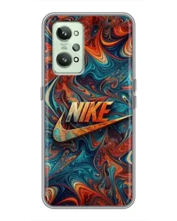 Чехол для Realme GT2 с картинкой «Nike в абстракции»