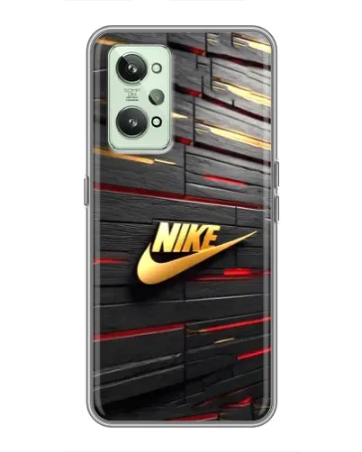 Чехол для Realme GT2 с картинкой «Золотой Nike на металле» Чехол для Realme GT2 с картинкой «Золотой Nike на металле»