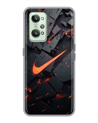 Чехол для Realme GT2 с картинкой «Nike — эффект разломов» Чехол для Realme GT2 с картинкой «Nike — эффект разломов»