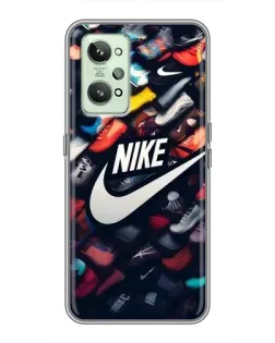 Чехол для Realme GT2 с картинкой «Коллекция кроссовок Nike»