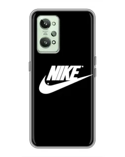 Чехол для Realme GT2 с картинкой «Мазки краски Nike»