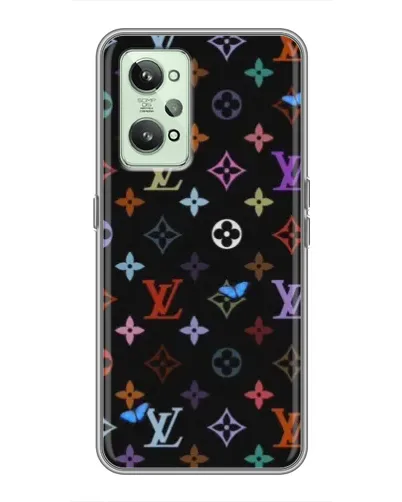 Чехол для Realme GT2 с картинкой «Цветная монограмма LV» Чехол для Realme GT2 с картинкой «Цветная монограмма LV»