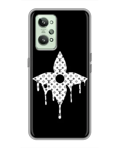 Чехол для Realme GT2 с картинкой «Цветочная монограмма» Чехол для Realme GT2 с картинкой «Цветочная монограмма»