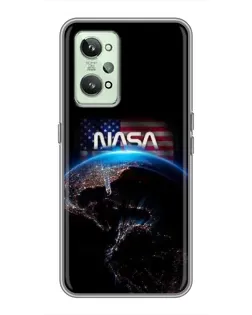 Чехол для Realme GT2 с картинкой «Земля из космоса NASA»