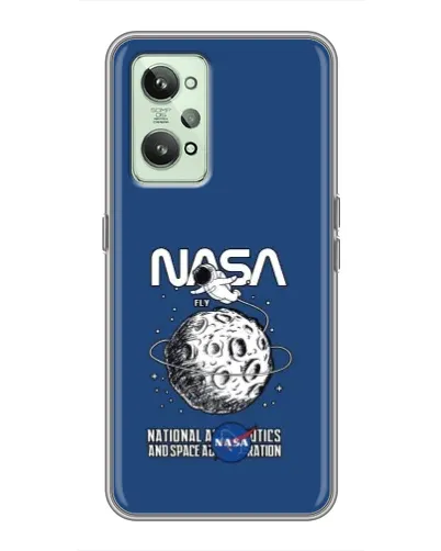 Чехол для Realme GT2 с картинкой «NASA — лунная миссия» Чехол для Realme GT2 с картинкой «NASA — лунная миссия»