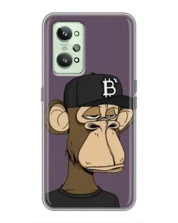 Чехол для Realme GT2 с картинкой «Bored Ape в кепке»