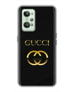 Чехол для Realme GT2 с картинкой «Золотой логотип Gucci»