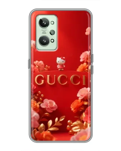 Чехол для Realme GT2 с картинкой «Gucci — золотой сад»