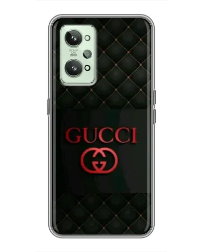 Чехол для Realme GT2 с картинкой «Gucci — стеганый черный»