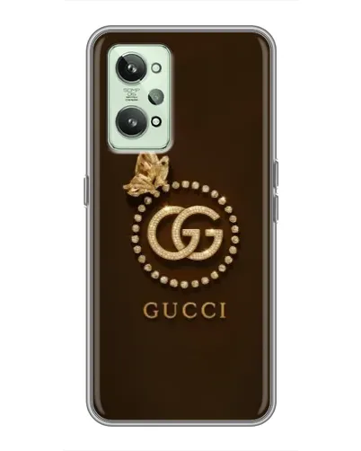 Чехол для Realme GT2 с картинкой «Gucci — золотая бабочка»