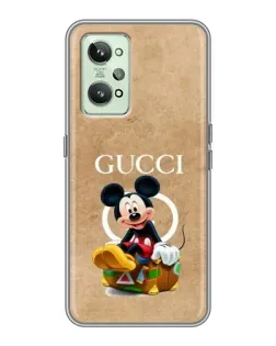 Чехол для Realme GT2 с картинкой «Микки Маус Gucci — крафт»