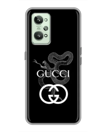 Чехол для Realme GT2 с картинкой «Gucci — серебряная змея»