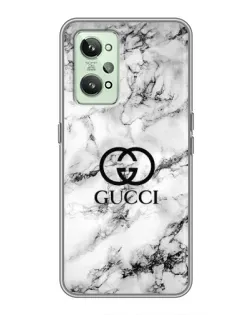 Чехол для Realme GT2 с картинкой «Gucci — мраморный шик»