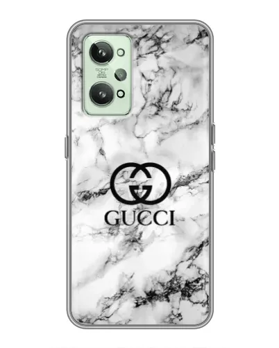 Чехол для Realme GT2 с картинкой «Gucci — мраморный шик»