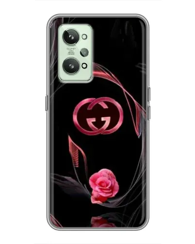 Чехол для Realme GT2 с картинкой «Gucci — неоновая роза»