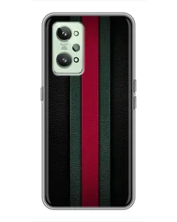 Чехол для Realme GT2 с картинкой «Gucci — неоновая линия»