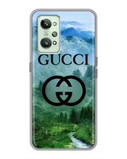 Чехол для Realme GT2 с картинкой «Gucci — горный пейзаж»