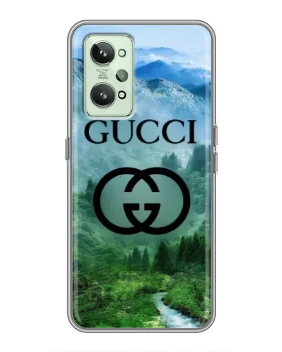 Чехол для Realme GT2 с картинкой «Gucci — горный пейзаж»