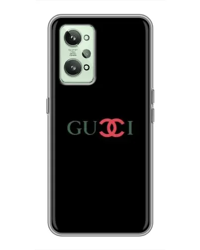 Чехол для Realme GT2 с картинкой «Gucci — красный градиент»