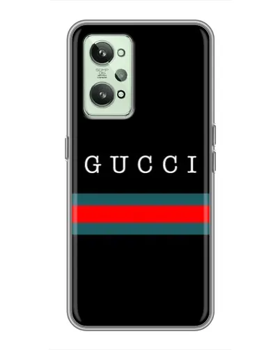 Чехол для Realme GT2 с картинкой «Gucci — красный пояс»