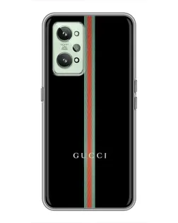 Чехол для Realme GT2 с картинкой «Gucci — строгая линия»