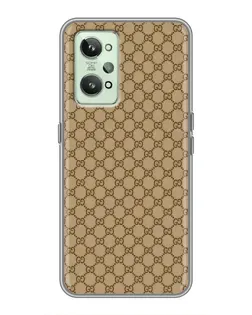 Чехол для Realme GT2 с картинкой «Gucci — классический беж»