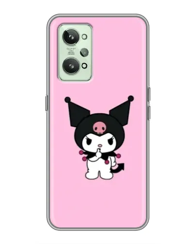 Чехол для Realme GT2 с картинкой «Kuromi — розовая нежность»