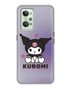 Чехол для Realme GT2 с картинкой «Kuromi — фиолетовый арт»