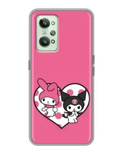 Чехол для Realme GT2 с картинкой «Kuromi и My Melody»