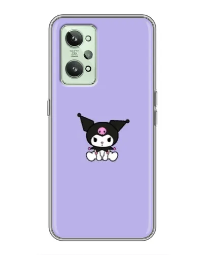 Чехол для Realme GT2 с картинкой «Kuromi — фиолетовый минимализм»