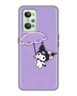 Чехол для Realme GT2 с картинкой «Kuromi с зонтиком»
