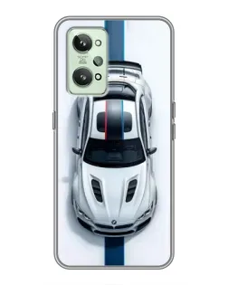 Чехол для Realme GT2 с картинкой «Вид сверху — BMW M»
